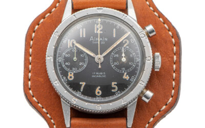 Airain Type 20 des années 1960 vendu dans la vente aux enchères d’Antiquorum ‘Important Modern & Vintage Timepieces’ – Novembre 2020